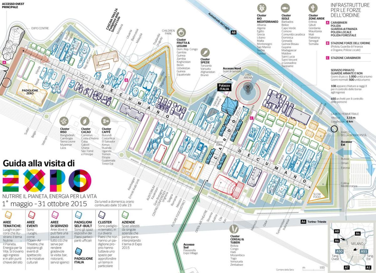 מפה של מילאנו expo
