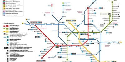 מפה של מילאנו אוטובוס כביש 73
