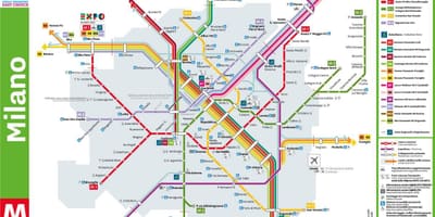 Milan centrale station מפה