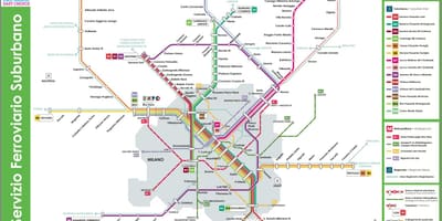 מפה של trenord